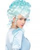 Parrucca azzurra capelli raccolti - Leg Avenue