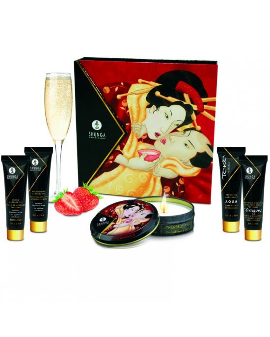 Cofanetto geisha fragola e champagne - Shunga